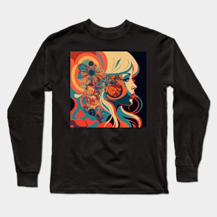 Psychedelic Girl Long Sleeve T-Shirt